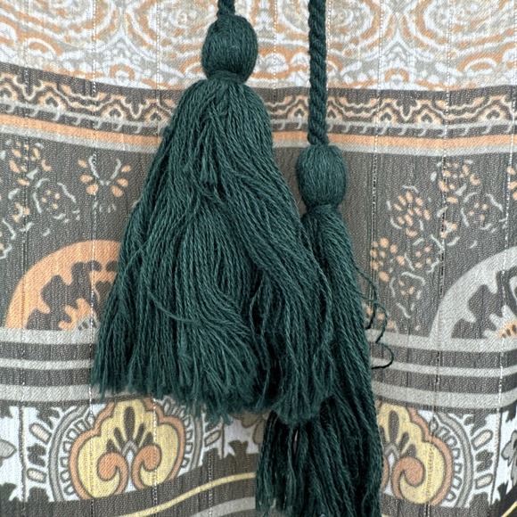 Celestial Blue Lyabo Extended‎ Tunic NEW Women's Size M Olive Green Embroidered - Picture 9 of 16